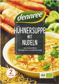 Bio-Hühnersuppe mit Nudeln im Beutel - jetzt online kaufen bei Natur.com