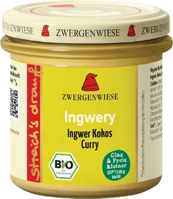 Bio-Ingwer-Kokos-Curry-Brotaufstrich Ingwery - jetzt online kaufen bei Natur.com