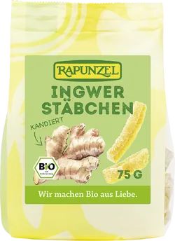 Bio-Ingwerstäbchen kandiert - jetzt online kaufen bei Natur.com
