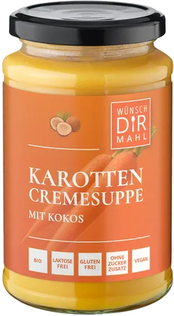 Bio-Karottencremesuppe mit Kokos - jetzt online kaufen bei Natur.com