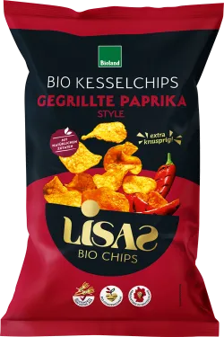 Bio-Kesselchips mit gegrillter Paprika - jetzt online kaufen bei Natur.com