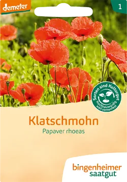 Bio-Klatschmohn Saatgut - jetzt online kaufen bei Natur.com