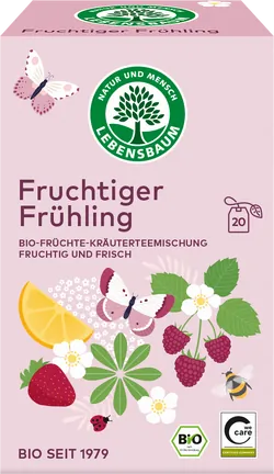 Bio-Kräuter-Früchtetee Fruchtiger Frühling - jetzt online kaufen bei Natur.com