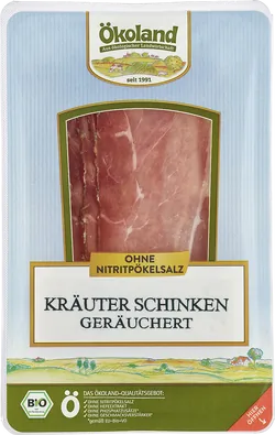 Bio-Kräuterschinken geräuchert geschnitten - jetzt online kaufen bei Natur.com
