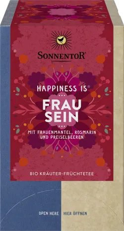 Bio-Kräuter-Früchtetee Happiness is ... Frau sein - jetzt online kaufen bei Natur.com