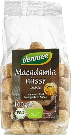 Bio-Macadamianüsse mit Honig geröstet - jetzt online kaufen bei Natur.com