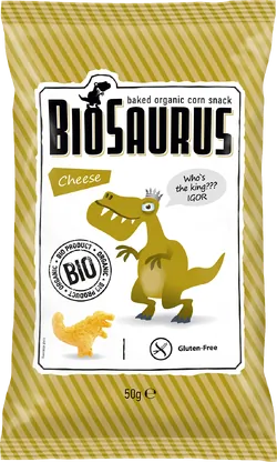Bio-Mais-Snacks BioSaurus mit Käse - jetzt online kaufen bei Natur.com