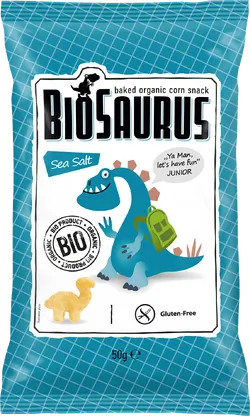 Bio-Mais-Snacks BioSaurus mit Meersalz - jetzt online kaufen bei Natur.com