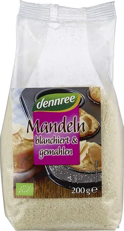 Bio-Mandelkerne blanchiert und gemahlen - jetzt online kaufen bei Natur.com