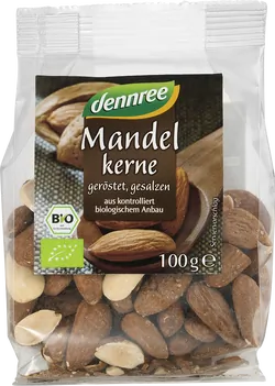 Bio-Mandelkerne geröstet und gesalzen - jetzt online kaufen bei Natur.com