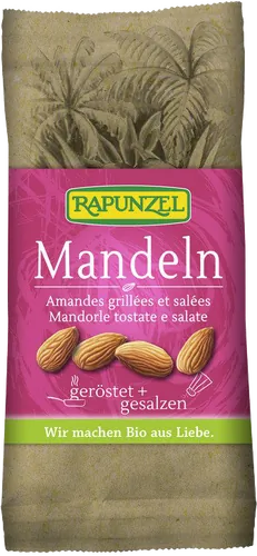 Bio-Mandelkerne geröstet und gesalzen - jetzt online kaufen bei Natur.com