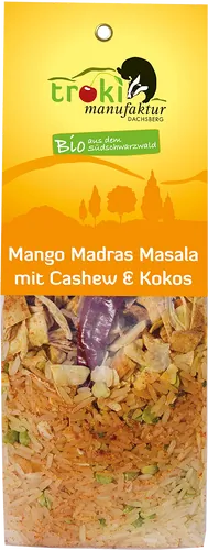 Bio-Mango-Madras-Masala mit Cashew & Kokos - jetzt online kaufen bei Natur.com