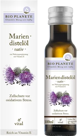 Bio-Mariendistelöl nativ - jetzt online kaufen bei Natur.com