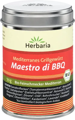 Bio-Mediterranes Grillgewürz Maestro di BBQ - jetzt online kaufen bei Natur.com