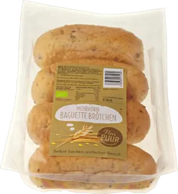 Bio-Mehrkorn-Baguettebrötchen zum Aufbacken - jetzt online kaufen bei Natur.com