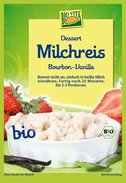 Bio-Milchreis mit Bourbon-Vanille - jetzt online kaufen bei Natur.com