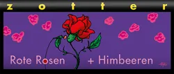 Bio-Milchschokolade mit Rosen-Marzipan & Himbeeren handgeschöpft - jetzt online kaufen