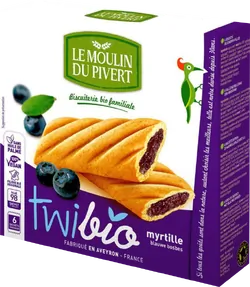 Bio-Mürbteigkekse Twibio mit Heidelbeercreme - jetzt online kaufen bei Natur.com