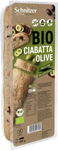Bio-Oliven-Ciabatta glutenfrei zum Aufbacken - jetzt online kaufen bei Natur.com