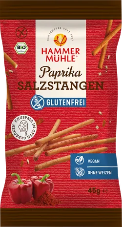 Bio-Paprika-Salzstangen glutenfrei - jetzt online kaufen bei Natur.com