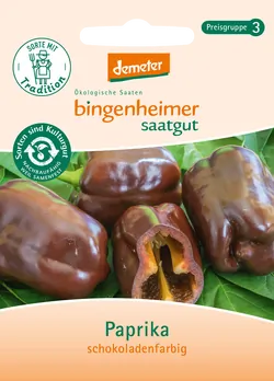 Bio-Paprika schokoladenfarbig Saatgut - jetzt online kaufen bei Natur.com