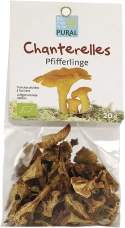 Bio-Pfifferlinge luftgetrocknet - jetzt online kaufen bei Natur.com