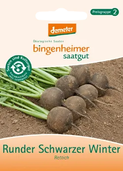 Bio-Rettich Runder Schwarzer Winter - jetzt online kaufen bei Natur.com
