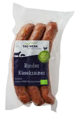Bio-Rinder-Käsekrainer aus Bayern - jetzt online kaufen bei Natur.com