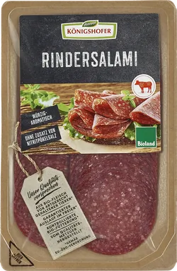 Bio-Rindersalami geschnitten - jetzt online kaufen bei Natur.com