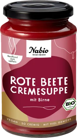 Bio-Rote-Bete-Cremesuppe mit Birne - jetzt online kaufen bei Natur.com