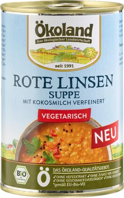 Bio-Rote Linsensuppe mit Kokosmilch - jetzt online kaufen bei Natur.com