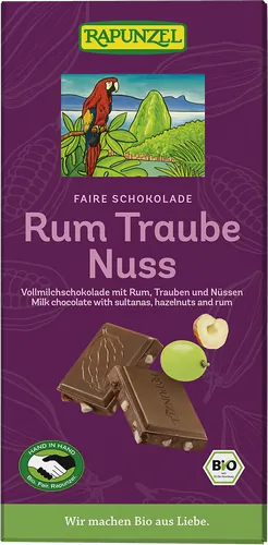 Bio-Rum-Trauben-Nuss-Schokolade - jetzt online kaufen bei Natur.com
