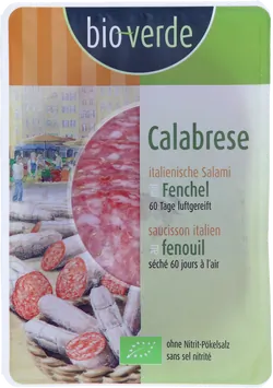 Bio-Salami Calabrese luftgetrocknet geschnitten - jetzt online kaufen bei Natur.com
