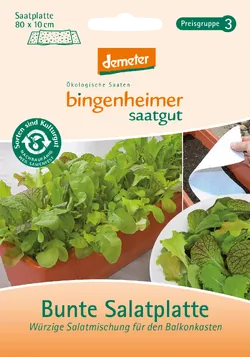 Bio-Bunte Salatplatte für den Balkonkasten - jetzt online kaufen bei Natur.com