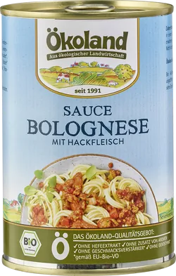 Bio-Sauce Bolognese mit Hackfleisch - jetzt online kaufen bei Natur.com