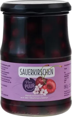 Bio-Sauerkirschen entsteint im Glas - jetzt online kaufen bei Natur.com