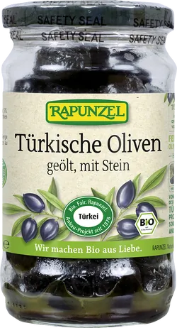 Bio-Schwarze Oliven mit Stein geölt - jetzt online kaufen bei Natur.com