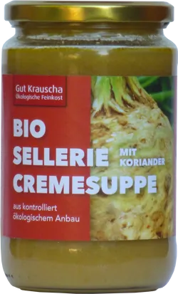Bio-Sellerie-Cremesuppe mit Koriander - jetzt online kaufen bei Natur.com