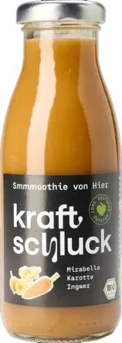 Bio-Smoothie mit Mirabelle, Karotte & Ingwer - jetzt online kaufen bei Natur.com