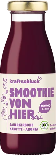 Bio-Smoothie mit Sauerkirsche, Karotte & Aronia - jetzt online kaufen bei Natur.com