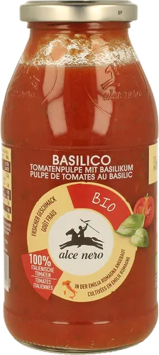 Bio-Tomatenpolpa mit Basilikum - jetzt online kaufen bei Natur.com