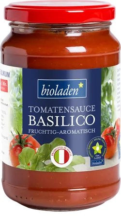 Bio-Tomatensauce mit frischem Basilikum - jetzt online kaufen bei Natur.com