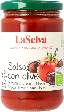 Bio-Tomatensauce mit schwarzen Oliven - jetzt online kaufen bei Natur.com