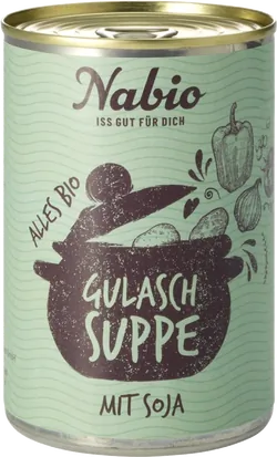 Bio-Vegane Gulaschsuppe mit Soja - jetzt online kaufen bei Natur.com