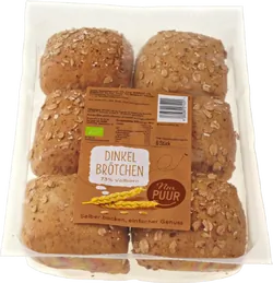Bio-Vollkorn-Dinkelbrötchen zum Aufbacken - jetzt online kaufen bei Natur.com