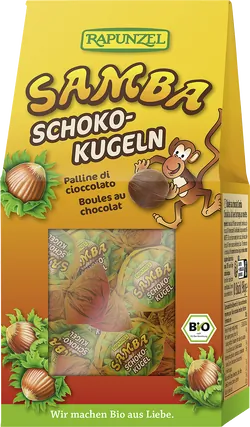 Bio-Vollmilch-Schokokugeln Samba mit Haselnüssen - jetzt online kaufen bei Natur.com