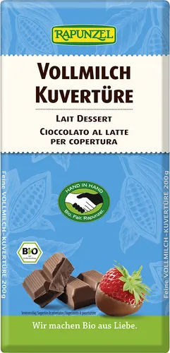 Bio-Vollmilchkuvertüre - jetzt online kaufen bei Natur.com