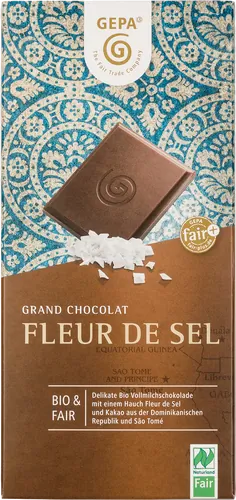Bio-Vollmilchschokolade mit Fleur de Sel - jetzt online kaufen bei Natur.com