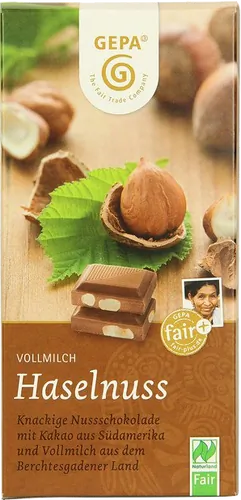 Bio-Vollmilchschokolade mit Haselnüssen - jetzt online kaufen bei Natur.com