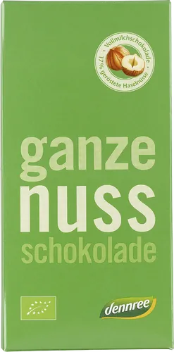 Bio-Vollmilchschokolade mit ganzen Haselnüssen - jetzt online kaufen bei Natur.com